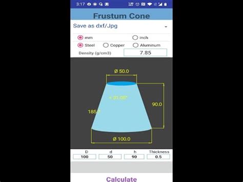 online cone calculator